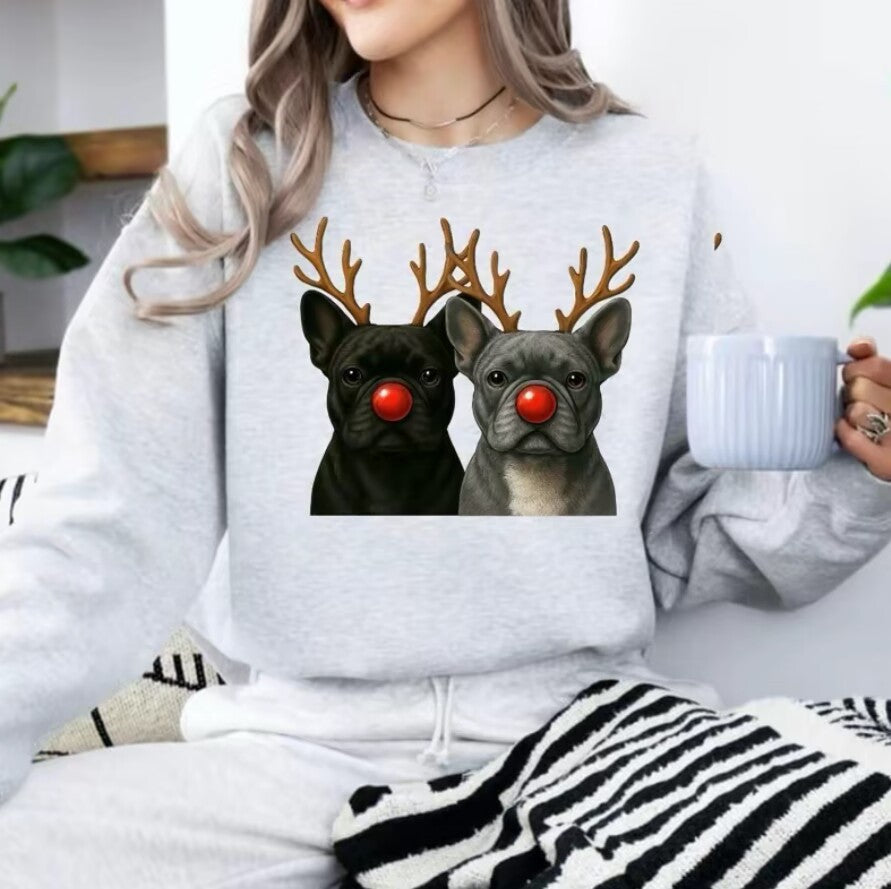Christmas Reindeer Dog T-Shirt/Sweatshirt/Hoodie