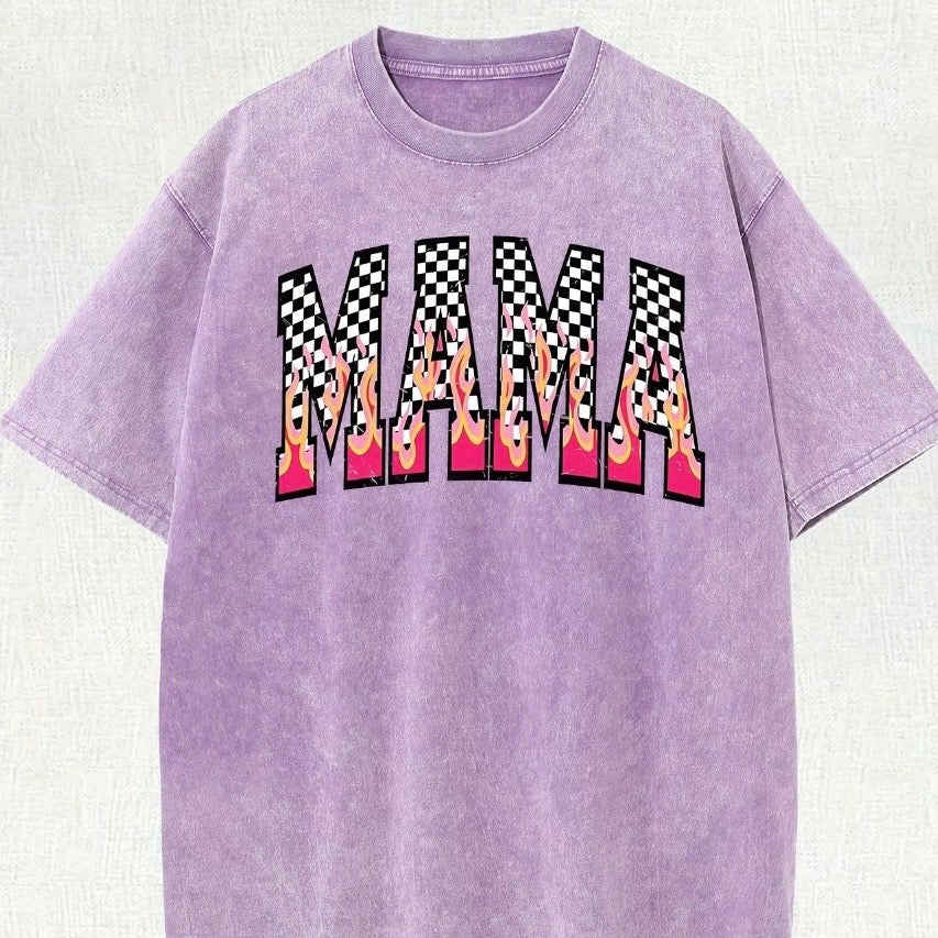 Mama Checkered Flame T-Shirt/Sweatshirt/Hoodie