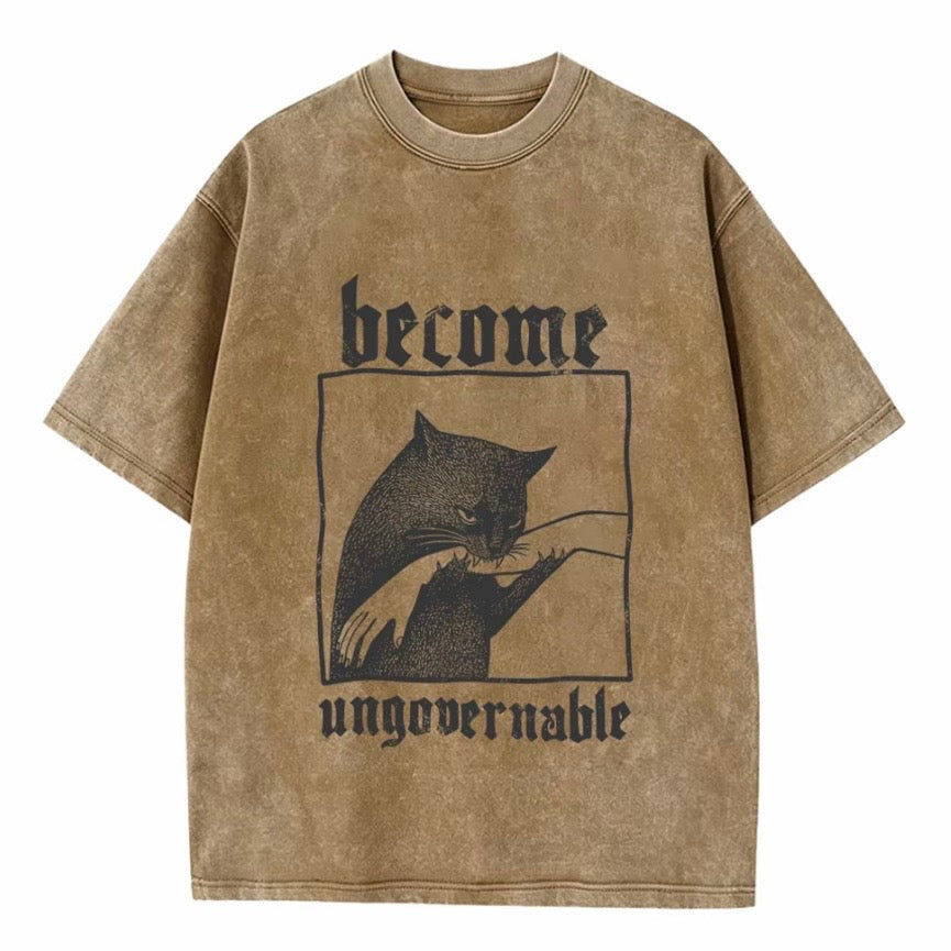 Become Ungovernable Cat Biting Hand T-Shirt/Sweatshirt/Hoodie
