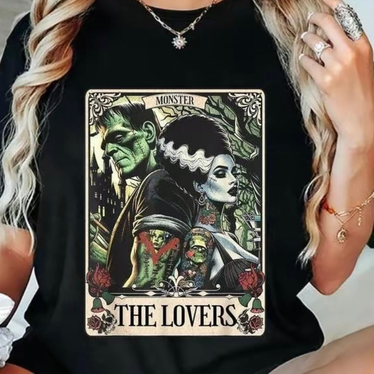 The Monster Frankenstein And Bride The Lovers Tarot Card T-Shirt/Sweatshirt/Hoodie