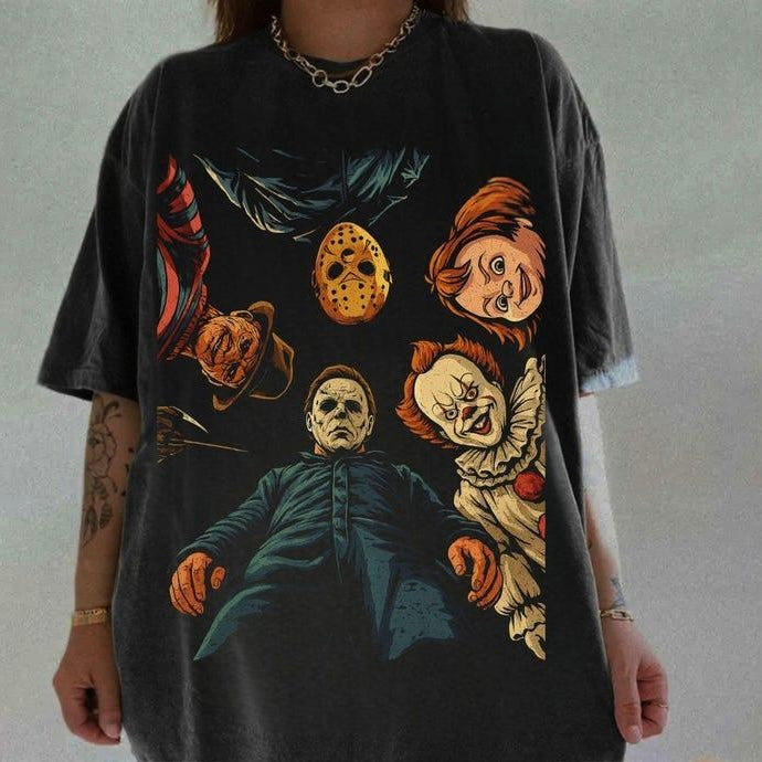 Halloween Characters Looking at You T-Shirt/Sweatshirt/Hoodie