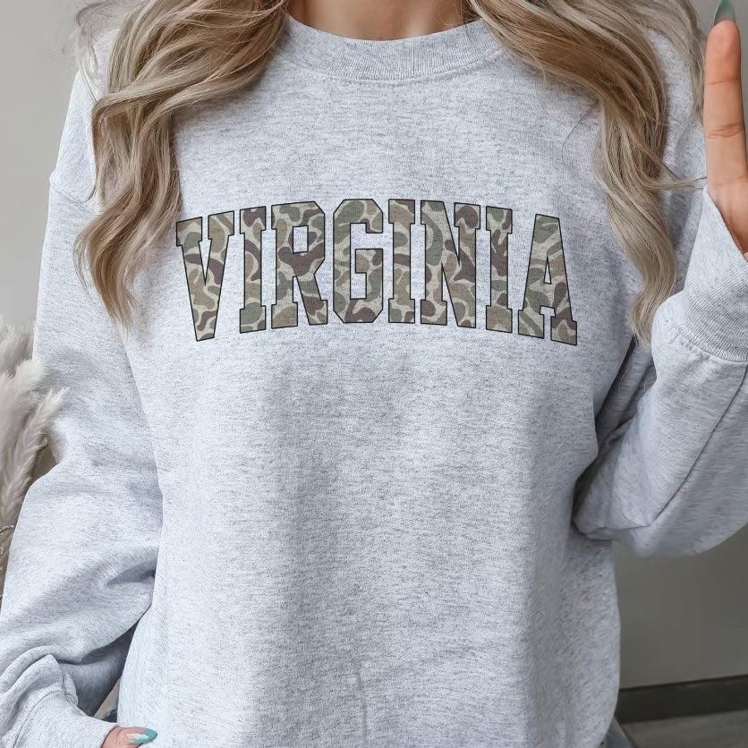 Camo State Name State College Varsity Name T-Shirt/Sweatshirt/Hoodie