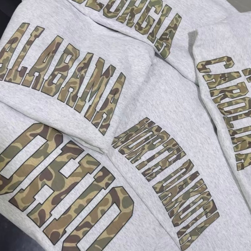 Camo State Name State College Varsity Name T-Shirt/Sweatshirt/Hoodie