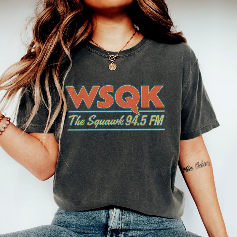 Retro WSQK 80s Hawkins Radio Station T-Shirt/Sweatshirt/Hoodie