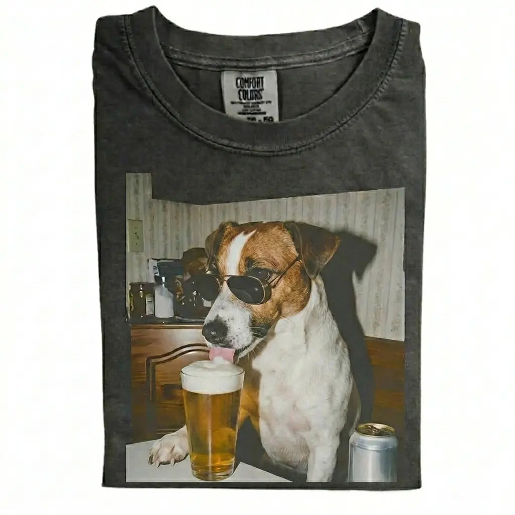 Dog Drinking Beer Meme Gift for Dog Lovers T-Shirt/Sweatshirt/Hoodie