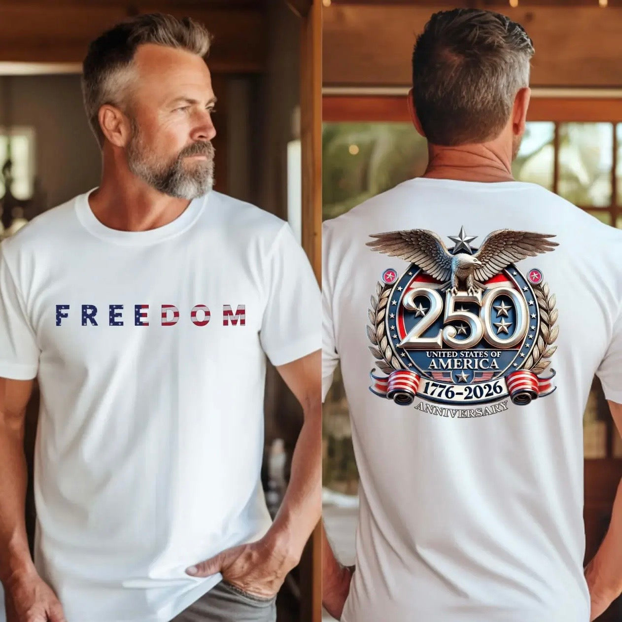 USA Freedom 250th Anniversary T-Shirt/Sweatshirt/Hoodie