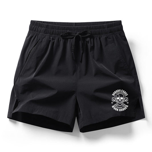 Work Harder Skull Shorts