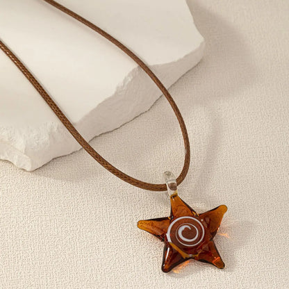 Women's Matching Star Decor Pendant Necklace