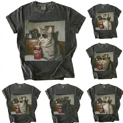 Cat Drinking Soda Meme T-Shirt/Sweatshirt/Hoodie