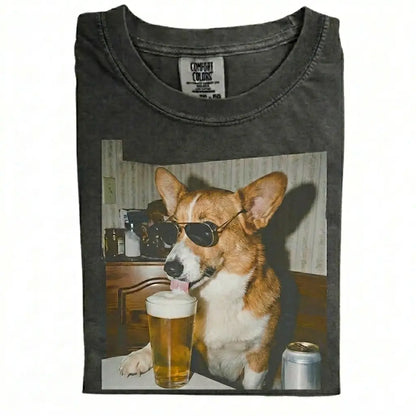 Dog Drinking Beer Meme Gift for Dog Lovers T-Shirt/Sweatshirt/Hoodie