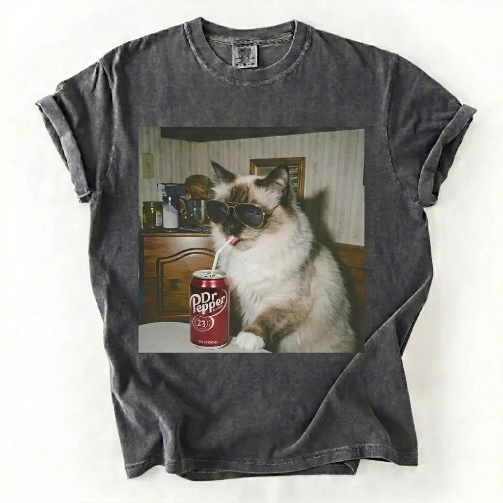 Cat Drinking Soda Meme T-Shirt/Sweatshirt/Hoodie
