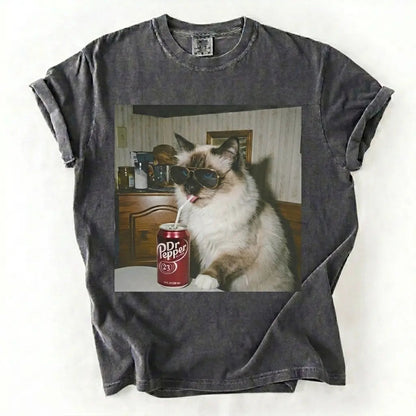 Cat Drinking Soda Meme T-Shirt/Sweatshirt/Hoodie