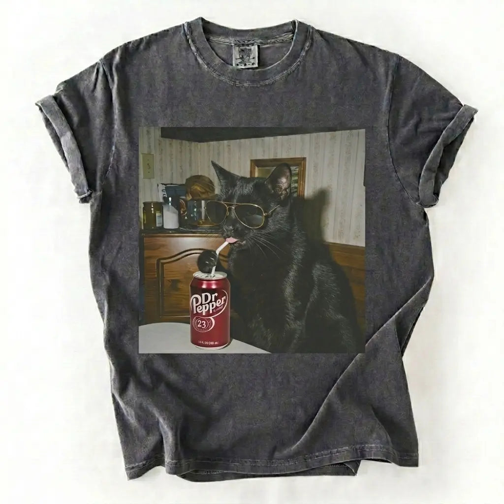 Cat Drinking Soda Meme T-Shirt/Sweatshirt/Hoodie