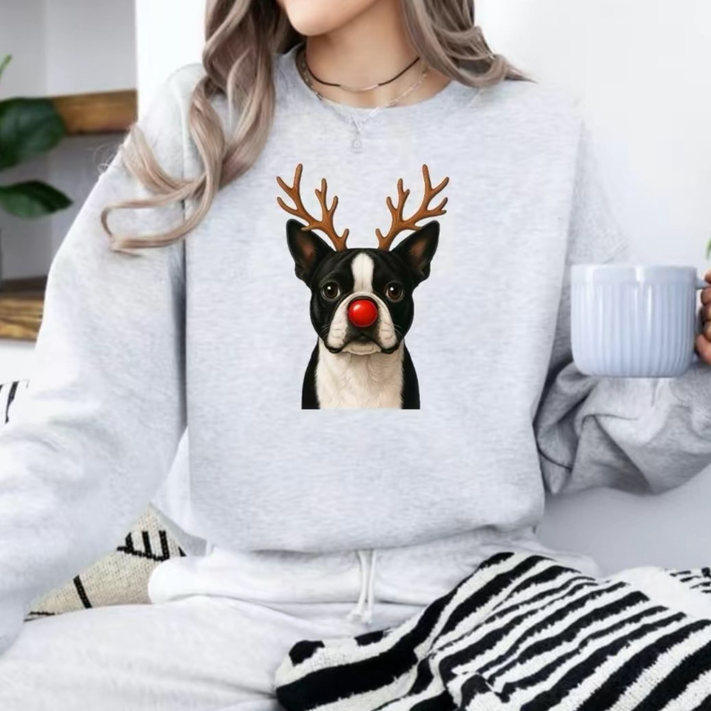Christmas Reindeer Dog T-Shirt/Sweatshirt/Hoodie
