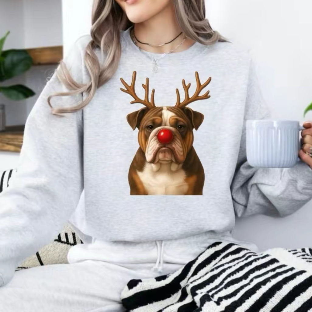 Christmas Reindeer Dog T-Shirt/Sweatshirt/Hoodie