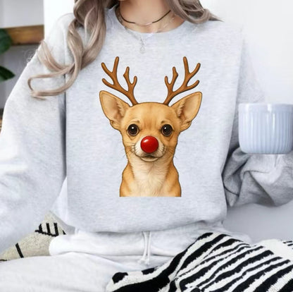 Christmas Reindeer Dog T-Shirt/Sweatshirt/Hoodie