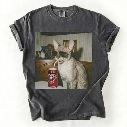 Cat Drinking Soda Meme T-Shirt/Sweatshirt/Hoodie