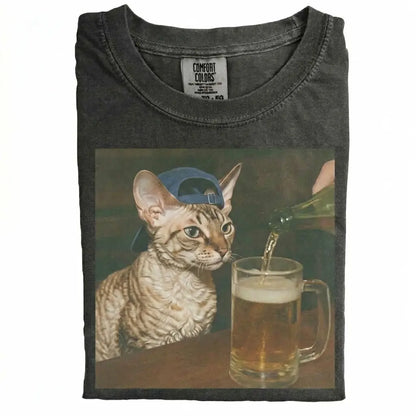 Cat Drinking Beer Meme T-Shirt/Sweatshirt/Hoodie