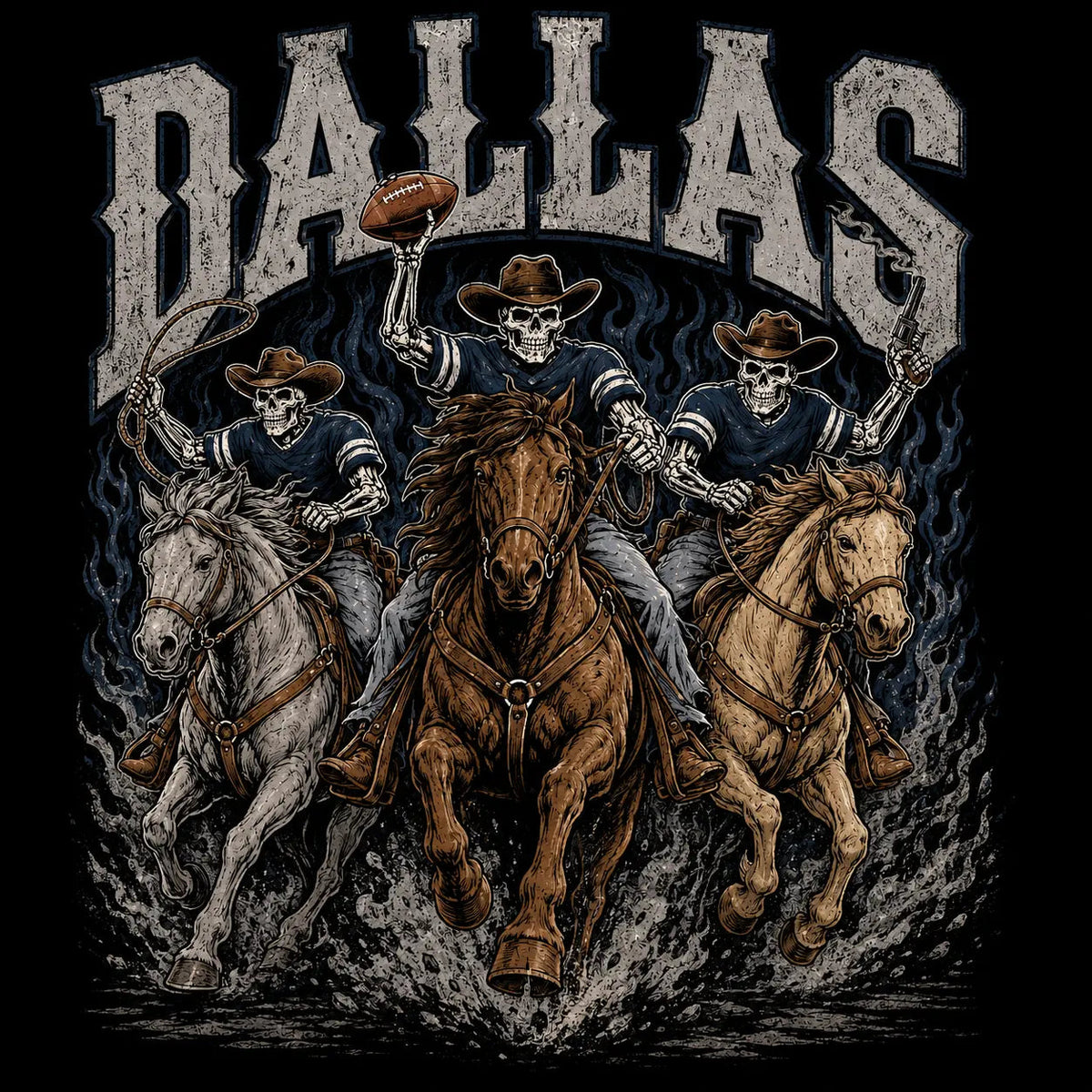 All Teams Football Skull T-Shirt/Sweatshirt/Hoodie