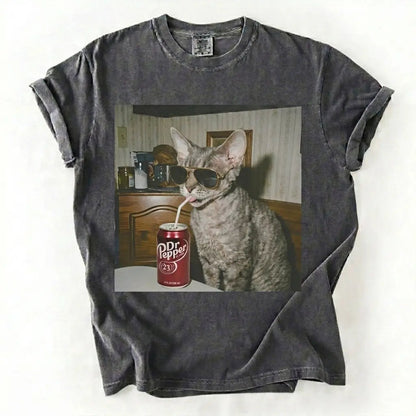 Cat Drinking Soda Meme T-Shirt/Sweatshirt/Hoodie