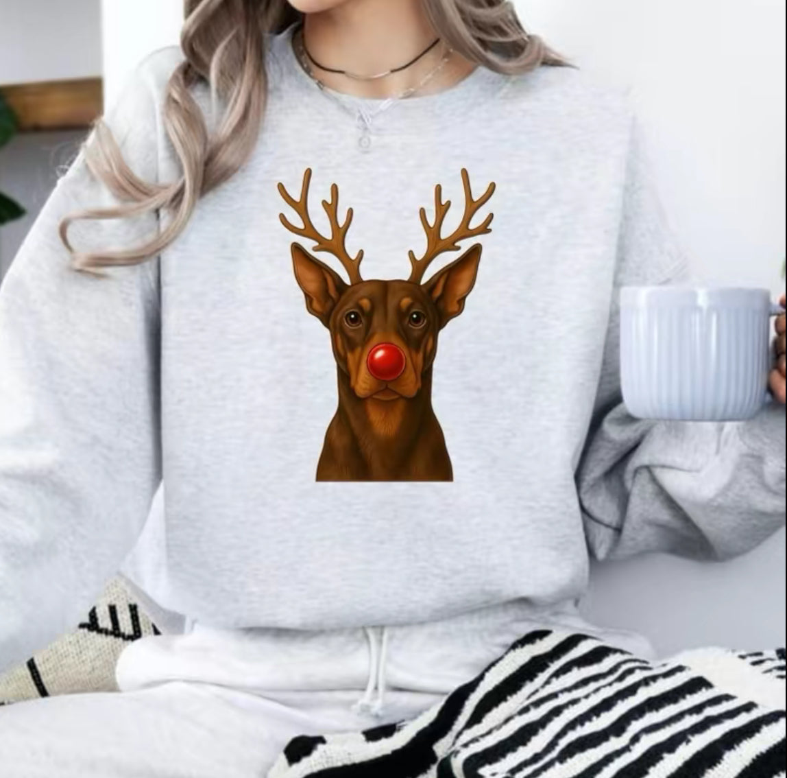 Christmas Reindeer Dog T-Shirt/Sweatshirt/Hoodie