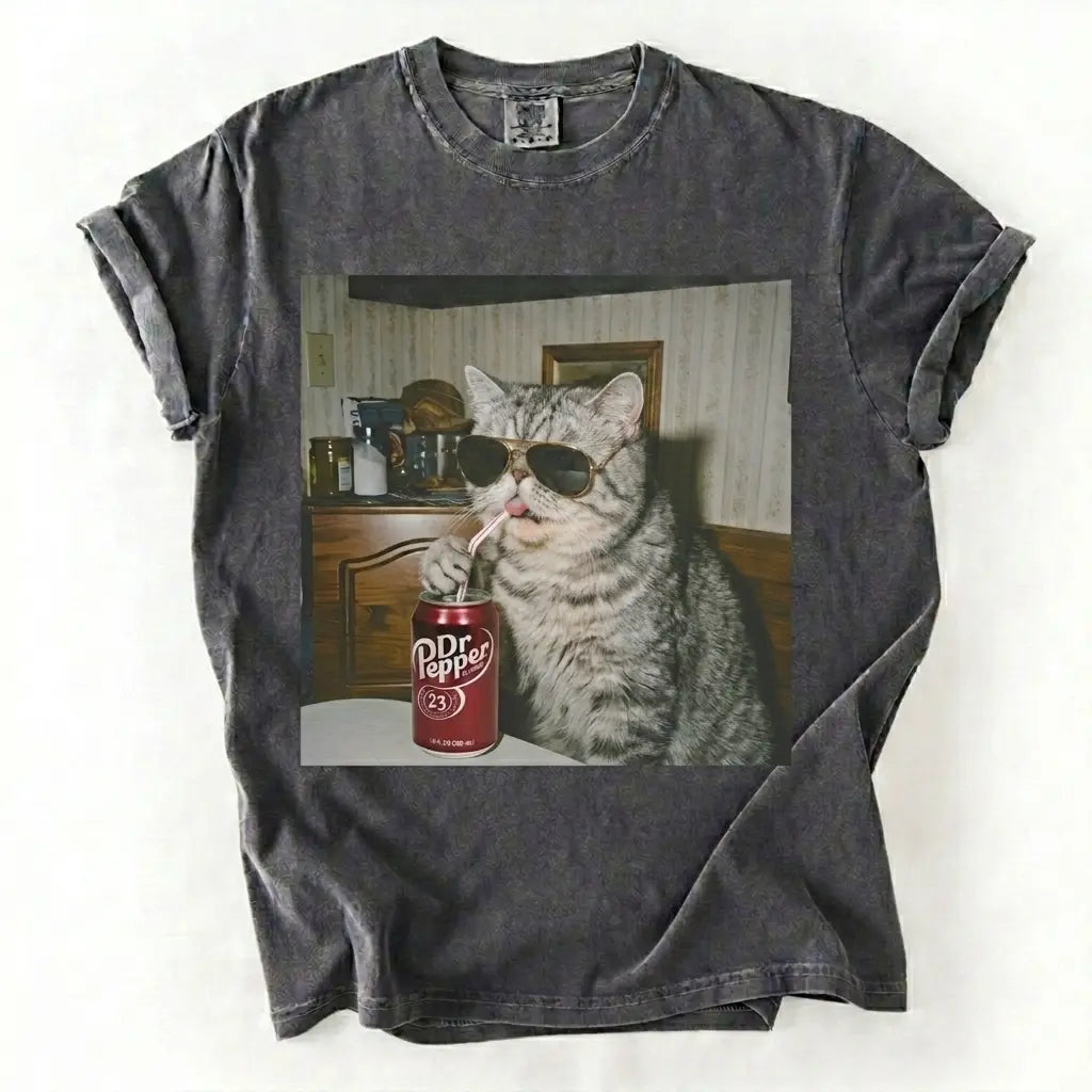 Cat Drinking Soda Meme T-Shirt/Sweatshirt/Hoodie