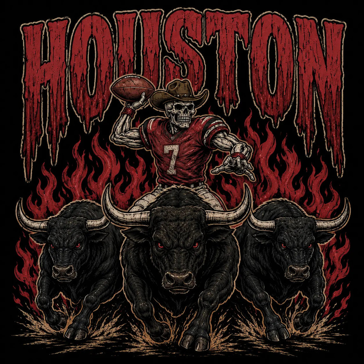 All Teams Football Skull T-Shirt/Sweatshirt/Hoodie