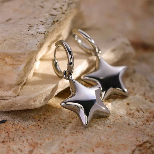 Bubble star earring