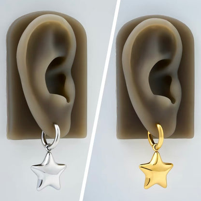 Bubble star earring