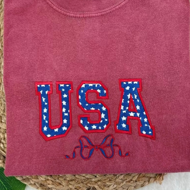 America Embroidered Custom T-Shirt/Sweatshirt/Hoodie