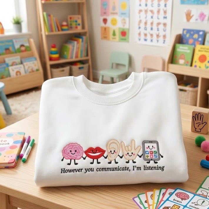 Speech Therapist Embroidered T-Shirt/Sweatshirt/Hoodie