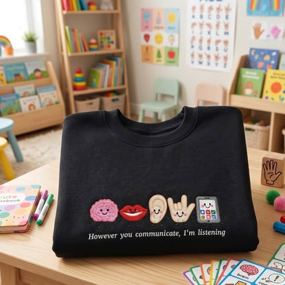 Speech Therapist Embroidered T-Shirt/Sweatshirt/Hoodie