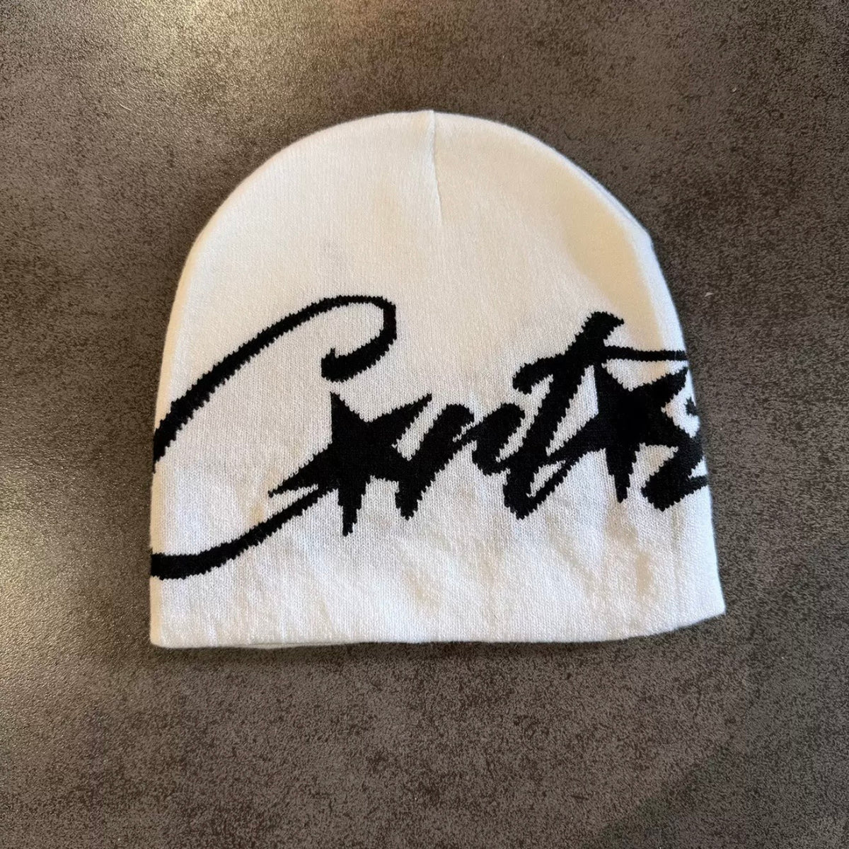 Star Letter Jacquard Knit Beanie