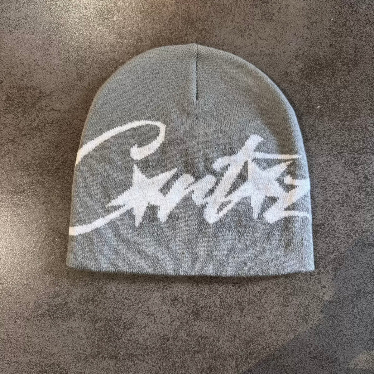 Star Letter Jacquard Knit Beanie