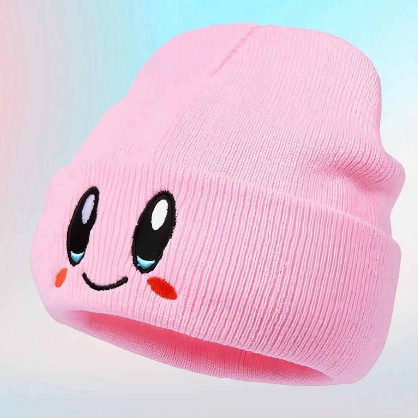 Cute Kirby Embroidered Beanie