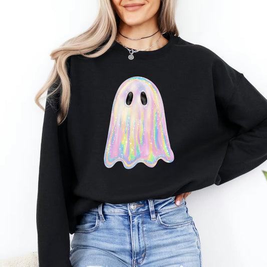 Shimmering Cute Ghost Halloween T-Shirt/Sweatshirt/Hoodie