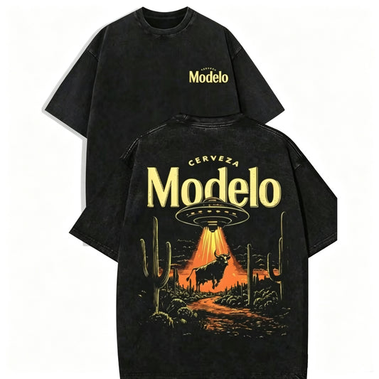 Retro Modelo Beer UFO Bull Abduction T-Shirt/Sweatshirt/Hoodie