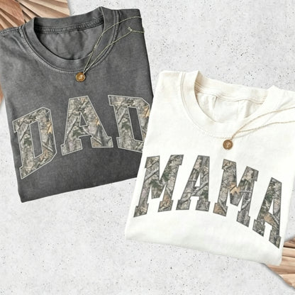Camo Mama Dad T-Shirt/Sweatshirt/Hoodie
