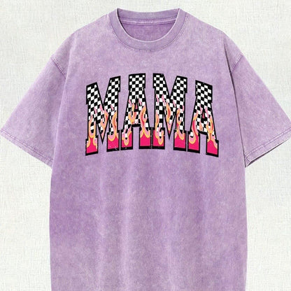 Mama Checkered Flame T-Shirt/Sweatshirt/Hoodie