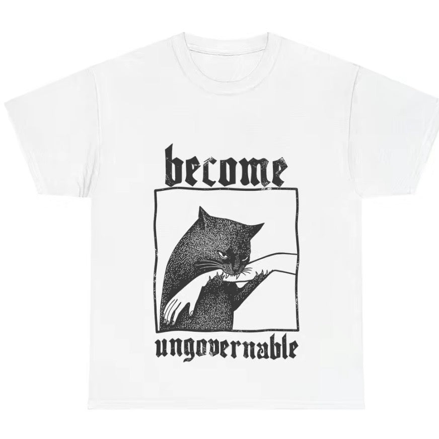 Become Ungovernable Cat Biting Hand T-Shirt/Sweatshirt/Hoodie