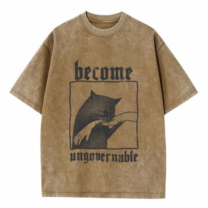 Become Ungovernable Cat Biting Hand T-Shirt/Sweatshirt/Hoodie