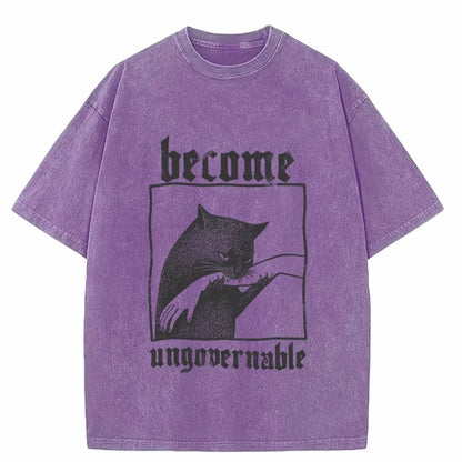Become Ungovernable Cat Biting Hand T-Shirt/Sweatshirt/Hoodie
