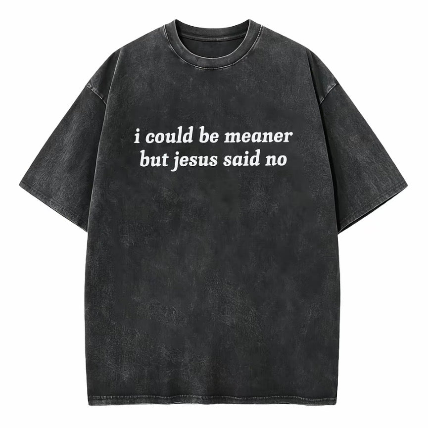 I Could Be Meaner But Jesus Said No T-Shirt/Sweatshirt/Hoodie