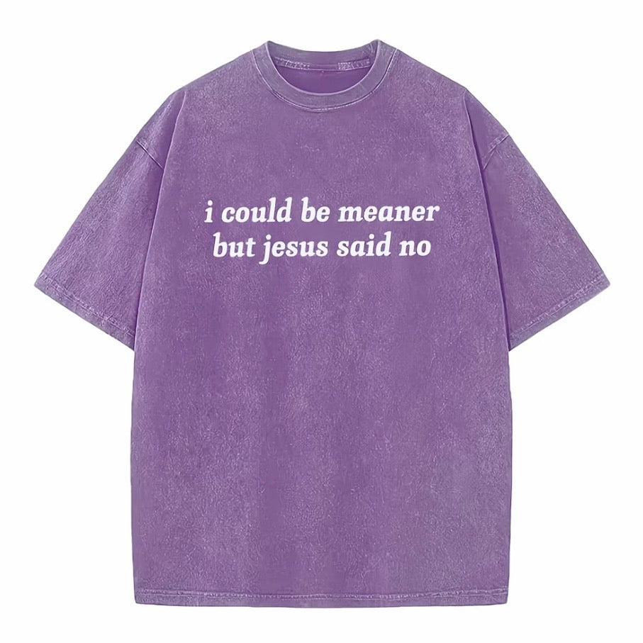 I Could Be Meaner But Jesus Said No T-Shirt/Sweatshirt/Hoodie