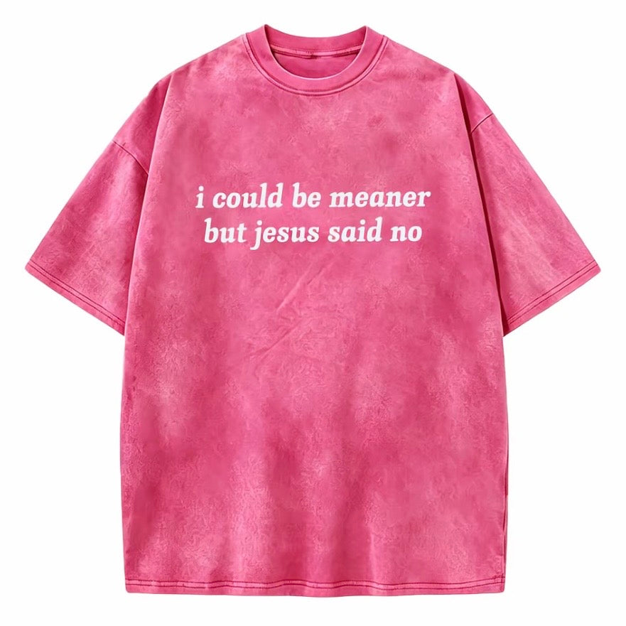 I Could Be Meaner But Jesus Said No T-Shirt/Sweatshirt/Hoodie