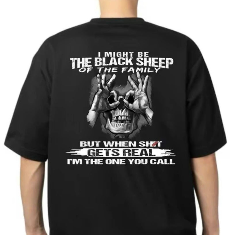 I Might Be The Black Sheep Of The Family Skull With OK T-Shirt/Sweatshirt/Hoodie
