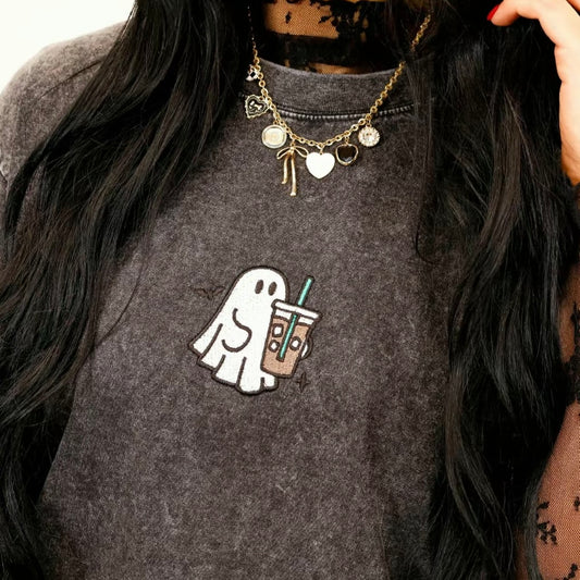 Embroidered Spooky Drink T-Shirt/Sweatshirt/Hoodie