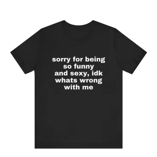 Sorry For Being So Funny And Sexy, Idk What's Wrong With Me T-Shirt/Sweatshirt/Hoodie