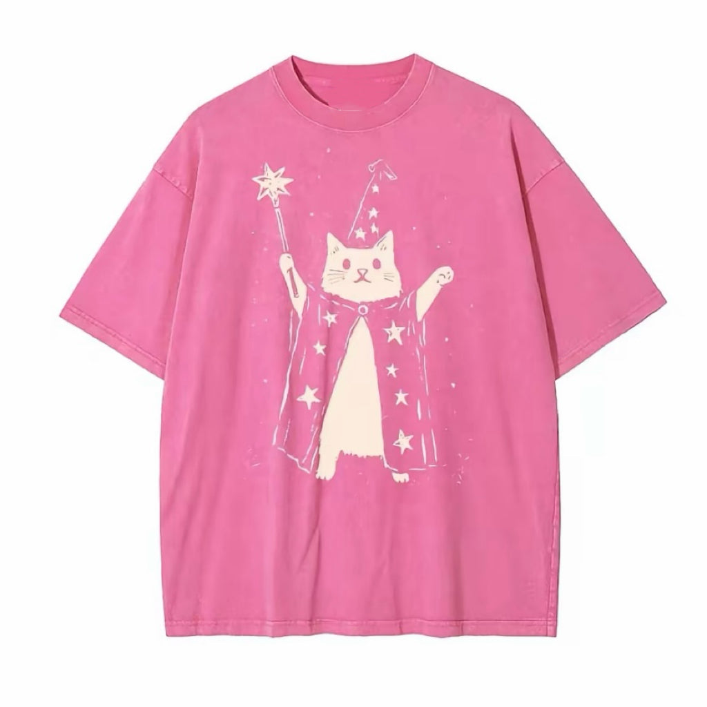 Wizard Cat with Star Wand T-Shirt/Sweatshirt/Hoodie