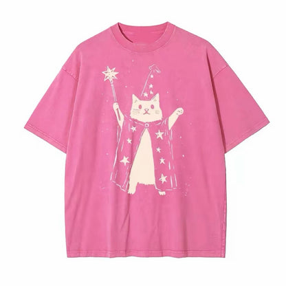 Wizard Cat with Star Wand T-Shirt/Sweatshirt/Hoodie